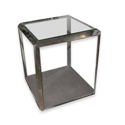 Four Hands Shagreen Shadow Box End Table