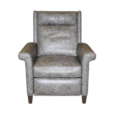 Grey Power Leather Recliner