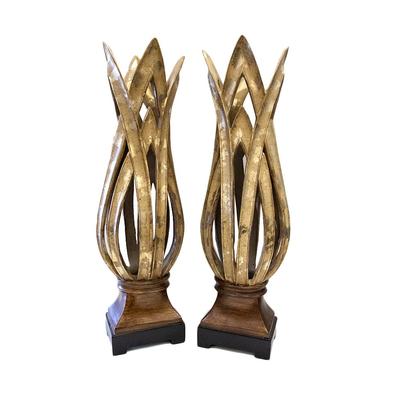 Pair of Uttermost Gold Decor Statues 