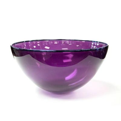 Cranberry Colored Glass Bowl 