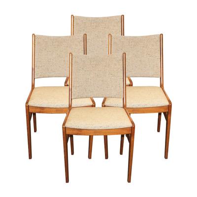 Set of 4 D-Scan Teak MCM Dining Chairs