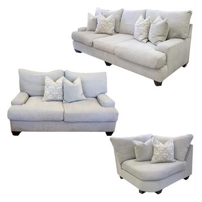 Living Spaces 3 Piece Sierra Sectional Sofa 
