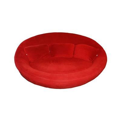 Red Oval Cellini Fabric Sofa