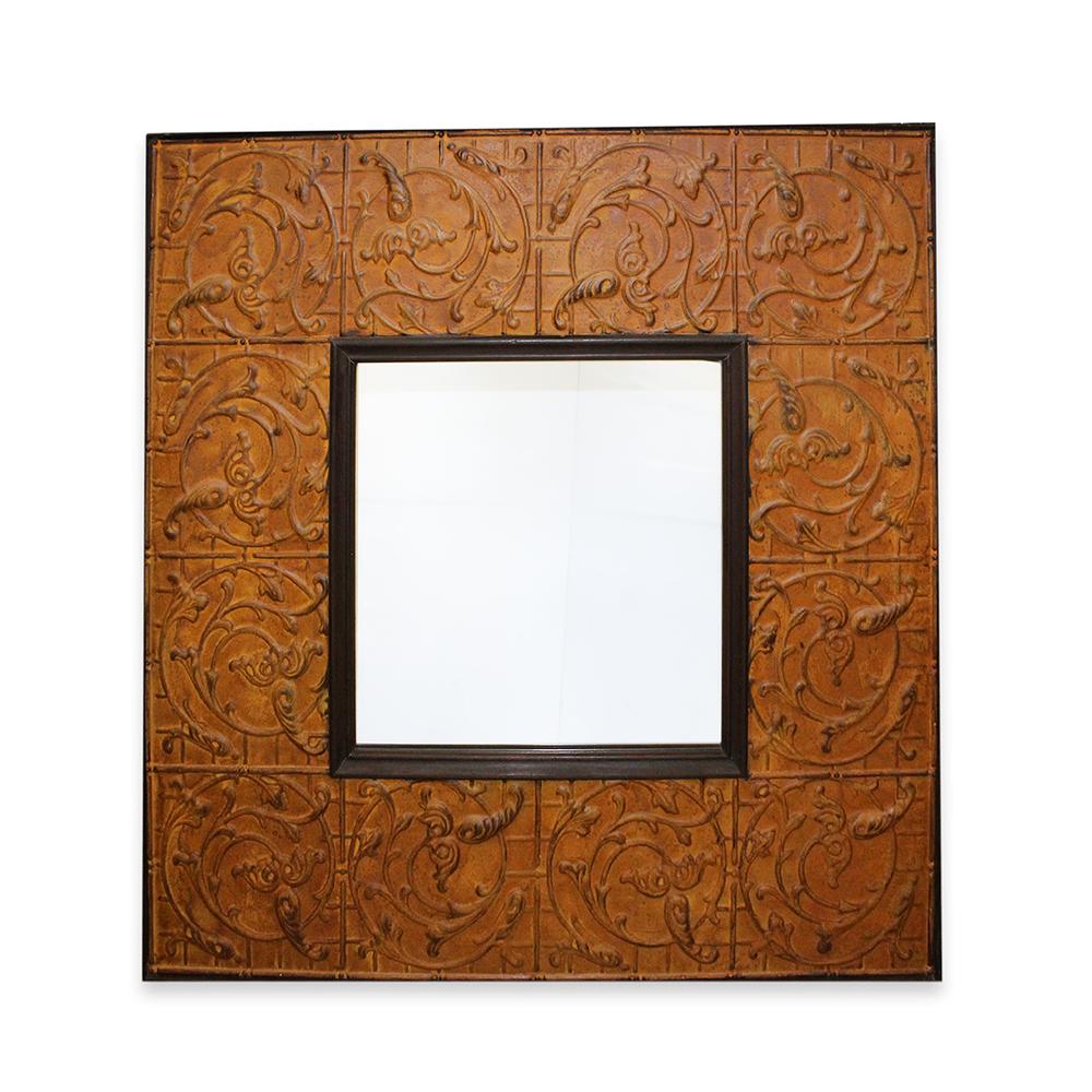  Rustic Metal Frame Mirror