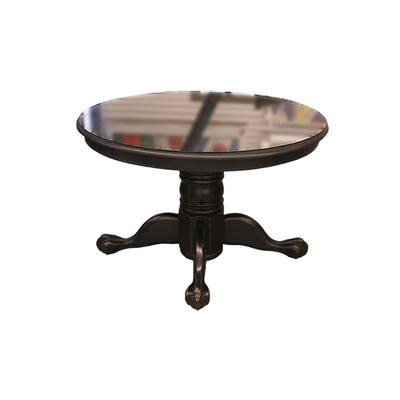 Black Round Dining Table 