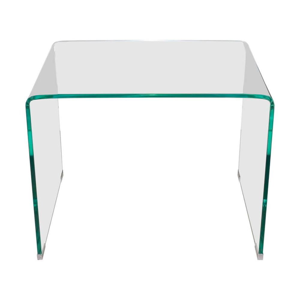  Eurway Waterfall Glass End Table