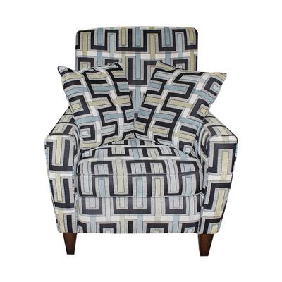 Flexsteel Recliner Chair with Geometric Patterns