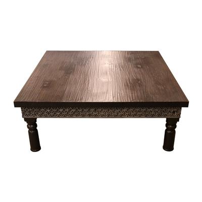 Custom Carved Wood Coffee Table