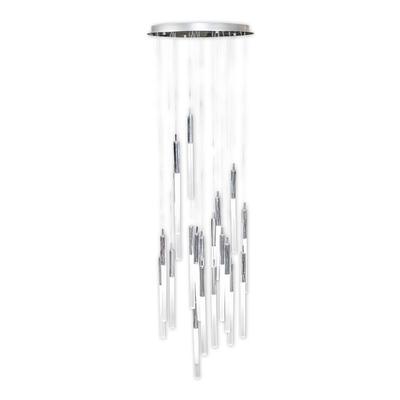 Tooby 20 Light Crystal Tube Chandelier