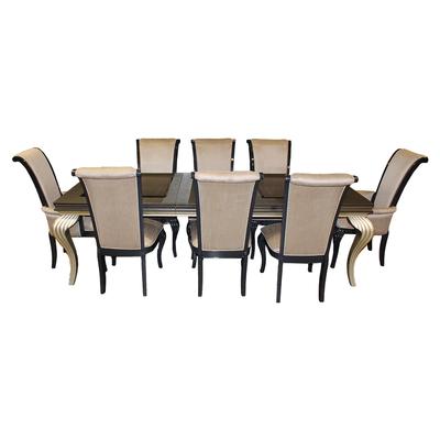Aico Hollywood Loft Dining Table with 8 Chairs & Leaf 
