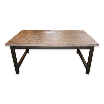 Wood Dining Table with Metal Legs 