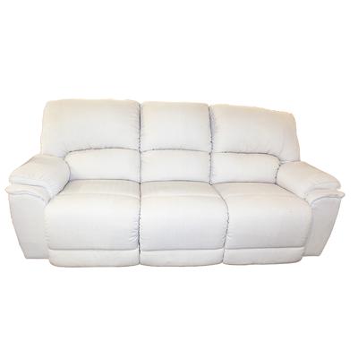 Palliser White Double Reclining Fabric Sofa 
