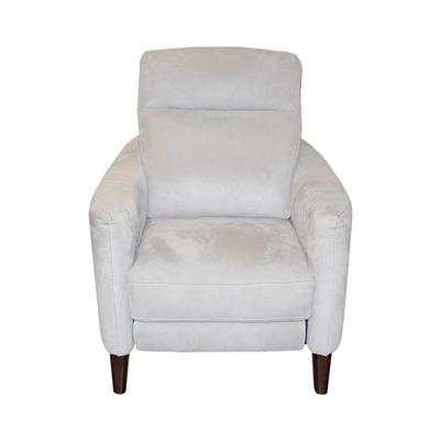 Living Spaces Grey Fabric Recliner