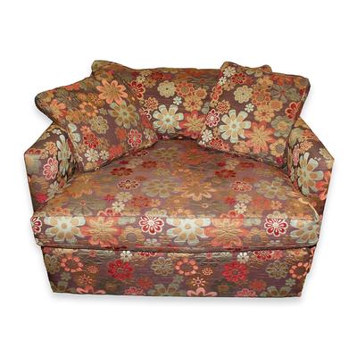 Floral Pattern Oversized Chair 