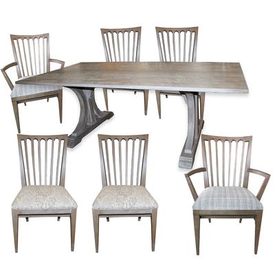 Ethan Allen Corin Table with 6 Benham Chairs