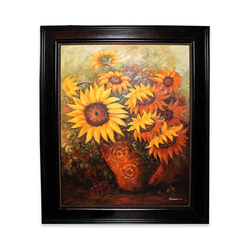  Framed Sunflower Art
