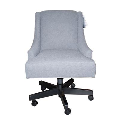 Ethan Allen Blue Fabric Office Chair 