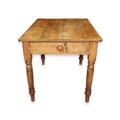 One Drawer Antique Wood Table