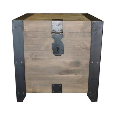 Wood and Metal Trunk 