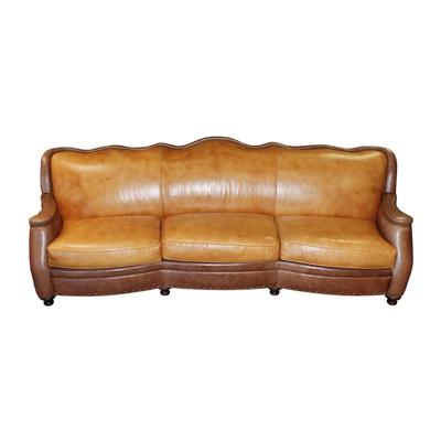 Hancock & Moore Camel Color Leather Sofa