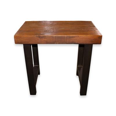 Pottery Barn Griffin Reclaimed Wood End Table 