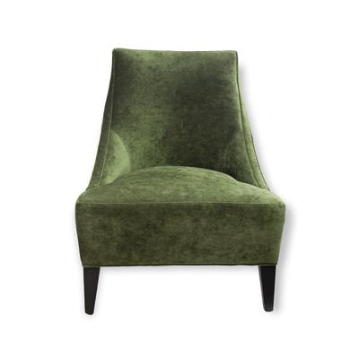 Green Armless Mid Modern Chair 