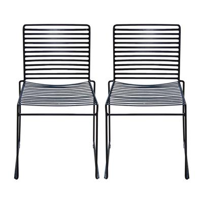 Pair of Black Scandinavian Design Jaren Chairs 