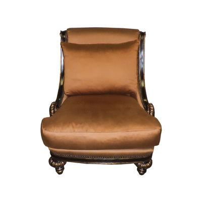Robb and Stucky Leather Back Armless Chair