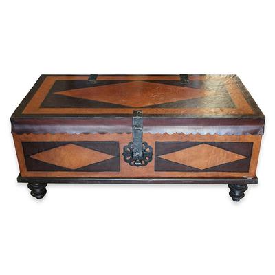 Leather Trunk Coffee Table