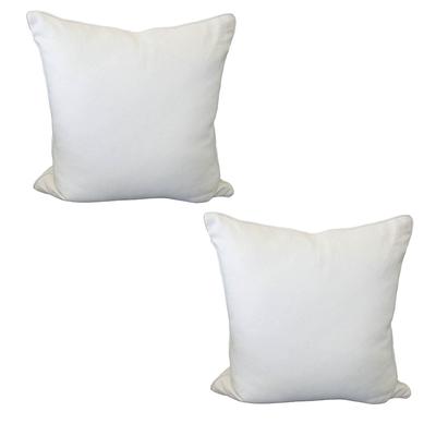 Pair Feathers Down Linen Pillows 