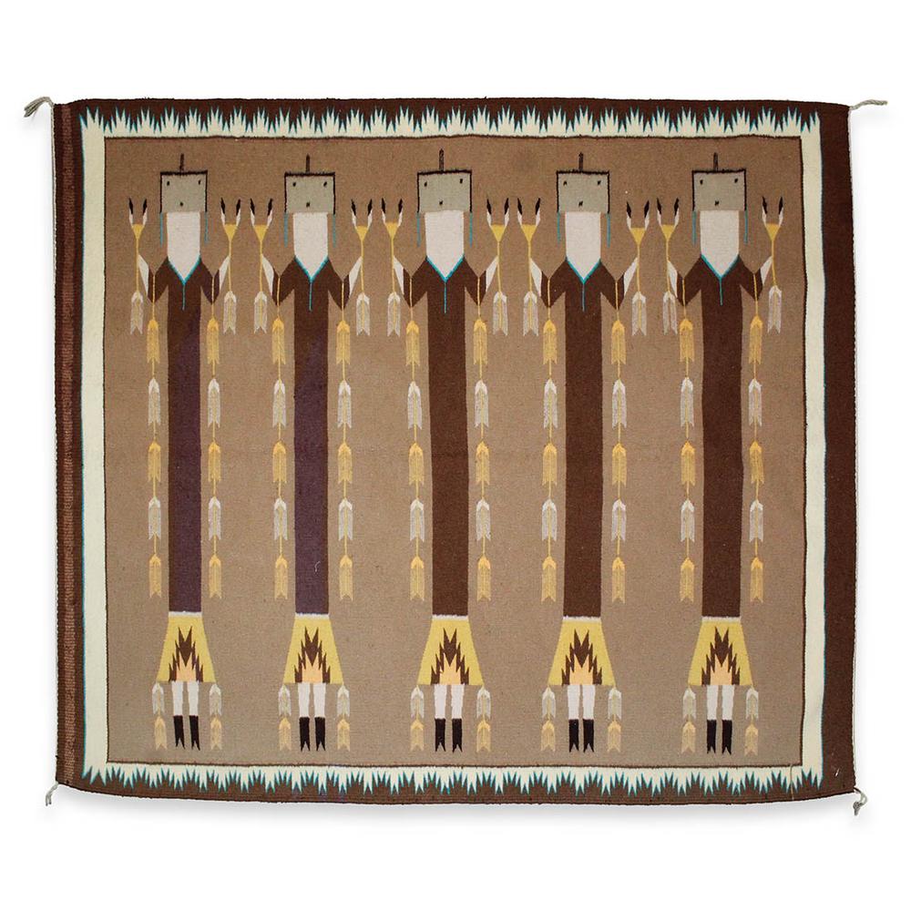  Hand- Woven Navajo Yei Rug