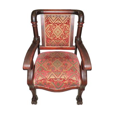 Red and Gold Arm Chair