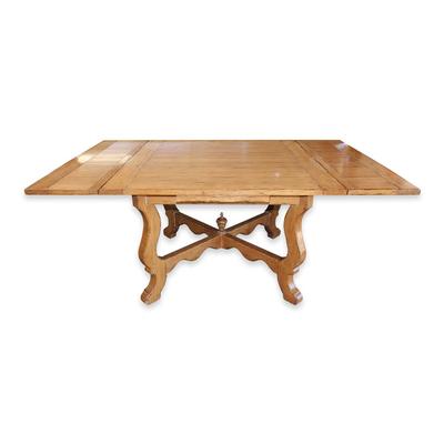 Square Wood Table with Leaves