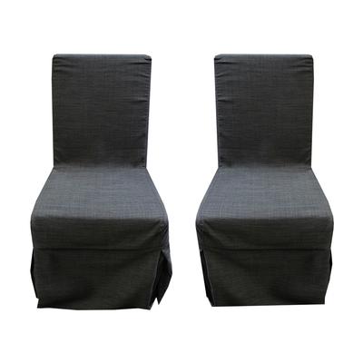 Pair of Slip Covered Chairs 
