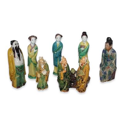 7 Vintage Oriental Figurines 