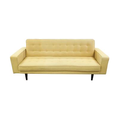 Yellow Folding Futon Sofa