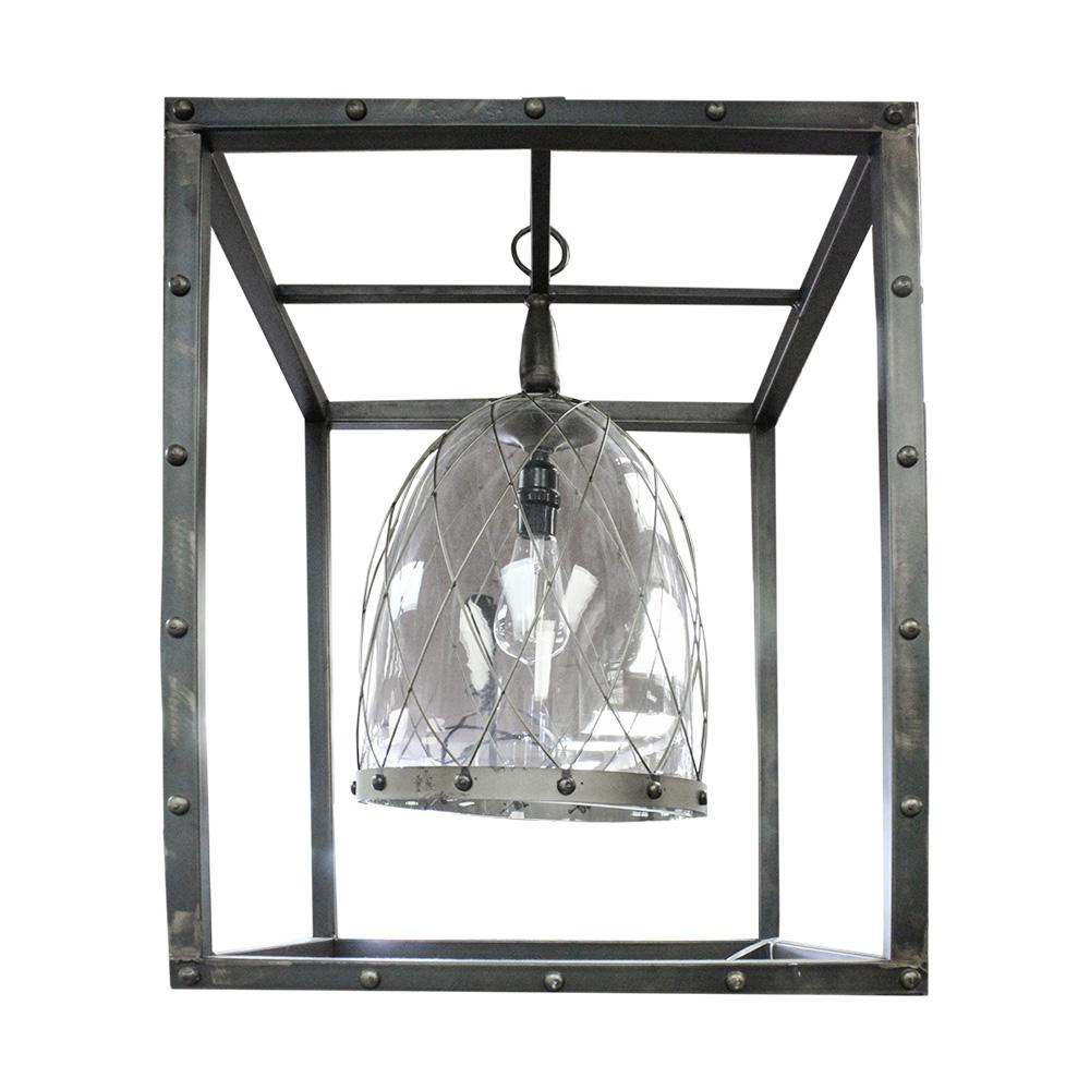  Pottery Barn Metal Square Chandelier