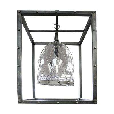 Pottery Barn Metal Square Chandelier