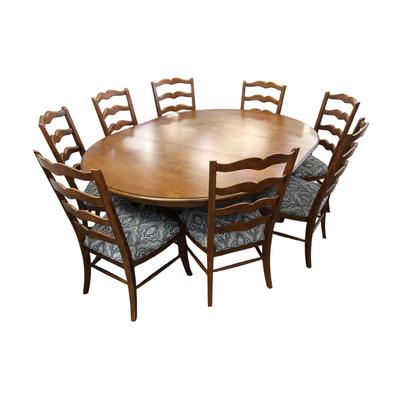 Ethan Allen 8 Piece Cooper Dining Table & Chairs