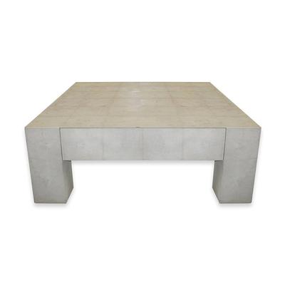  Lillian August Square Shagreen Coffee Table