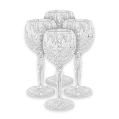 Set of 4 Waterford Lismore Balloon Glasses