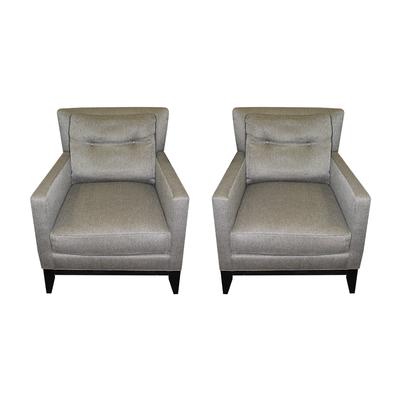 Pair of Sherrill Herringbone Chairs 