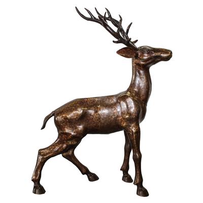 Antique Oriental Bronze Deer 