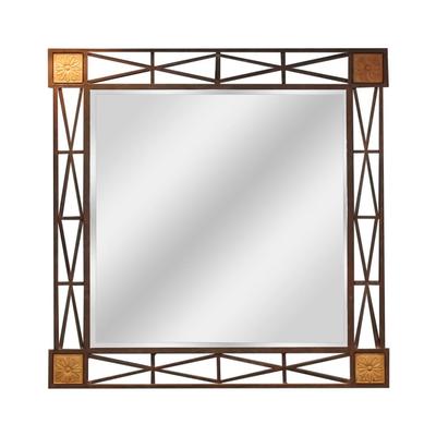 Z. Gallerie Ironed Framed Mirror with Tile Accents