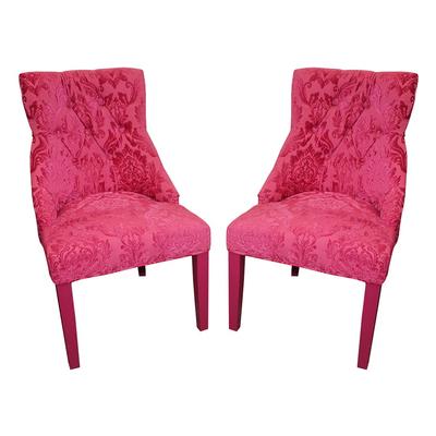 Pair of Pink Paisley Chair