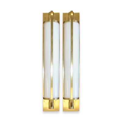  Pair of Visual Comfort Brass Keeley Wall Sconces