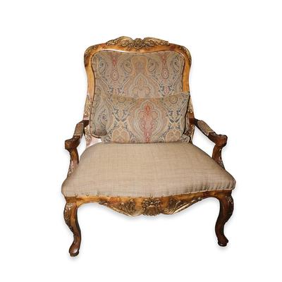 Upholstered Bergere Chair 
