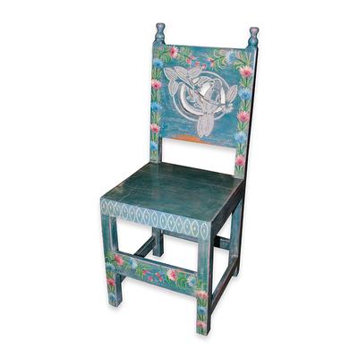Accent Flowers & Bird Chair