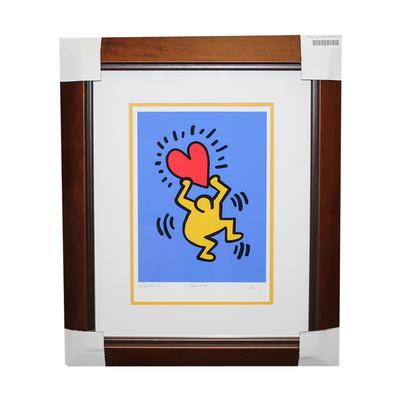Keith Haring Figure with Heart Balloon
