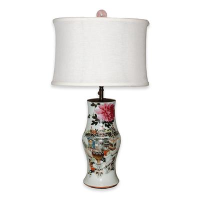Vintage Porcelain Chinese Lamp 